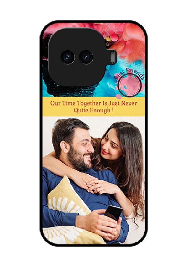 iQOO 15R 5G Custom Glass Phone Case - Quote With Acrylic Painting Design