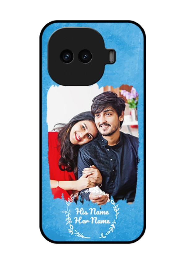 iQOO 15R 5G Custom Glass Phone Case - Blue Color Vintage Design