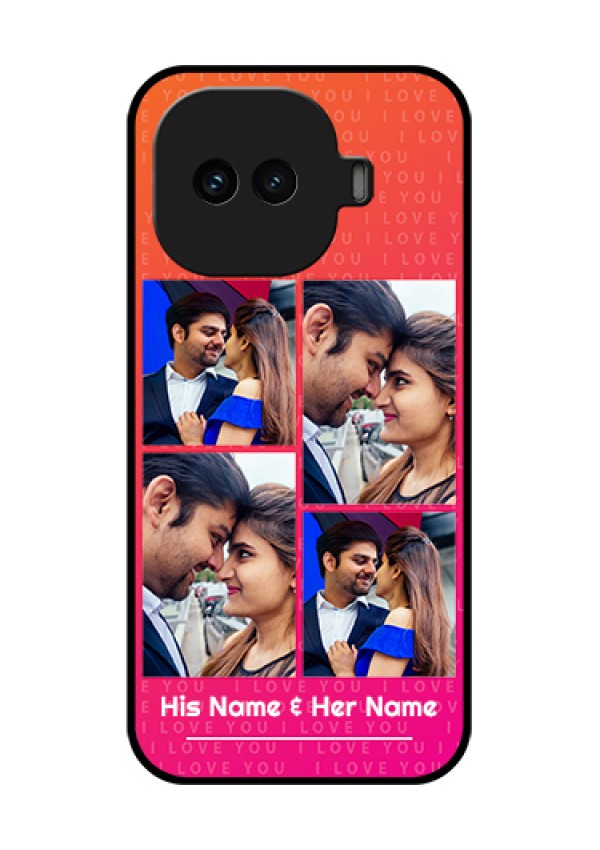 iQOO 15R 5G Custom Glass Phone Case - I Love You Pink Design