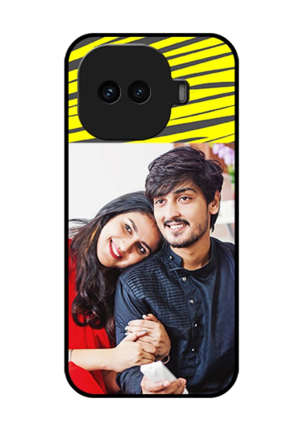 iQOO 15R 5G Custom Glass Phone Case - Yellow Abstract Design