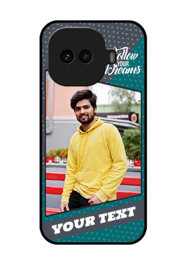 iQOO 15R 5G Custom Glass Phone Case - Background Pattern Design With Quote