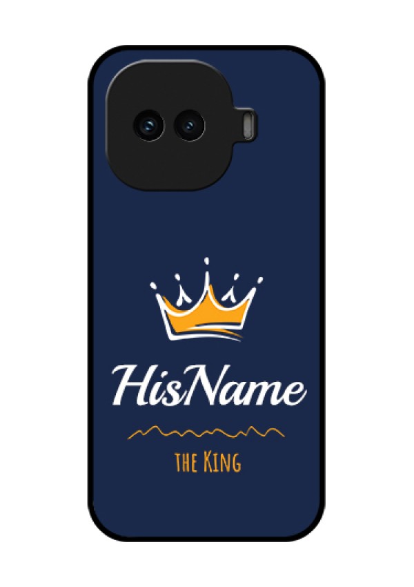 iQOO 15R 5G Custom Glass Phone Case - King With Name Design
