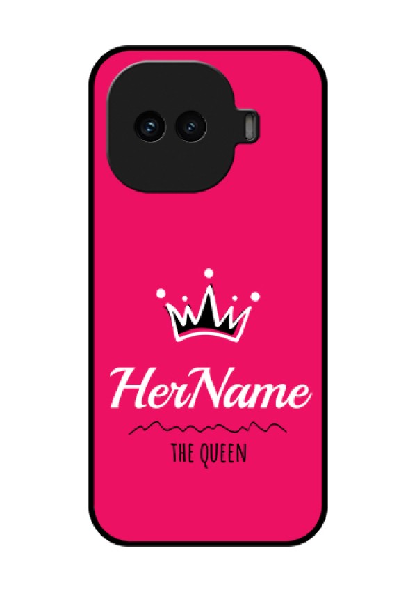 iQOO 15R 5G Custom Glass Phone Case - Queen With Name Design