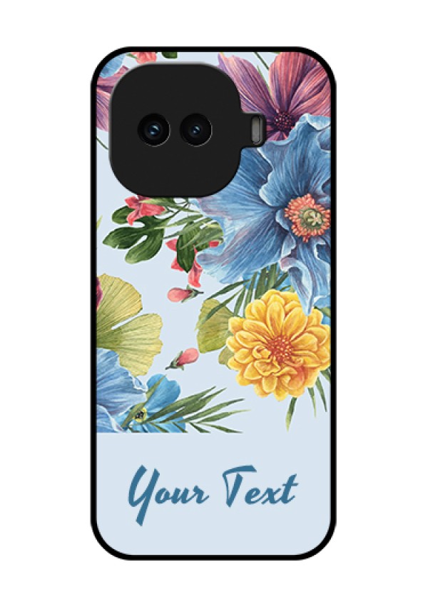 iQOO 15R 5G Custom Glass Phone Case - Stunning Watercolored Flowers Painting Design