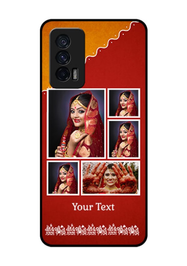 iQOO 7 5G Personalized Glass Phone Case - Wedding Pic Upload Design