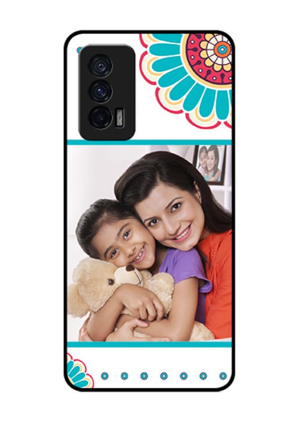 iQOO 7 5G Custom Glass Phone Case - Flower Design