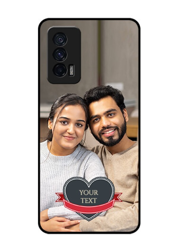 iQOO 7 5G Custom Glass Phone Case - Just Married Couple Design