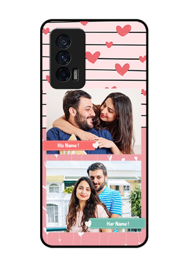 iQOO 7 5G Custom Glass Mobile Case - Photo with Heart Design