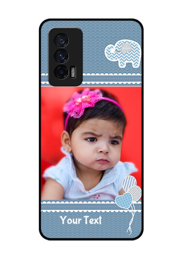 iQOO 7 5G Photo Printing on Glass Case - with Kids Pattern Design