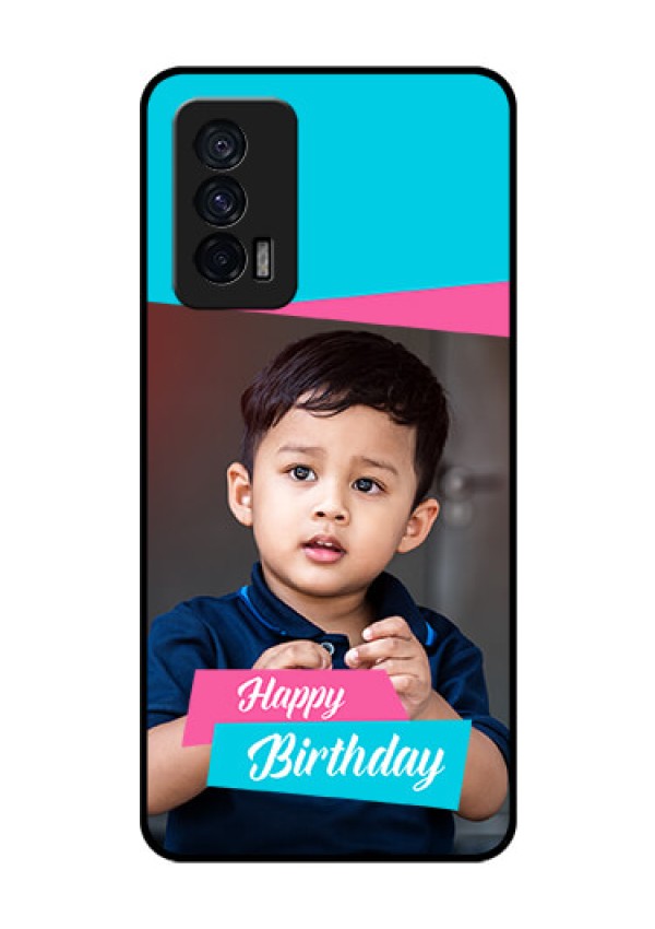 iQOO 7 5G Personalized Glass Phone Case - Image Holder with 2 Color Design