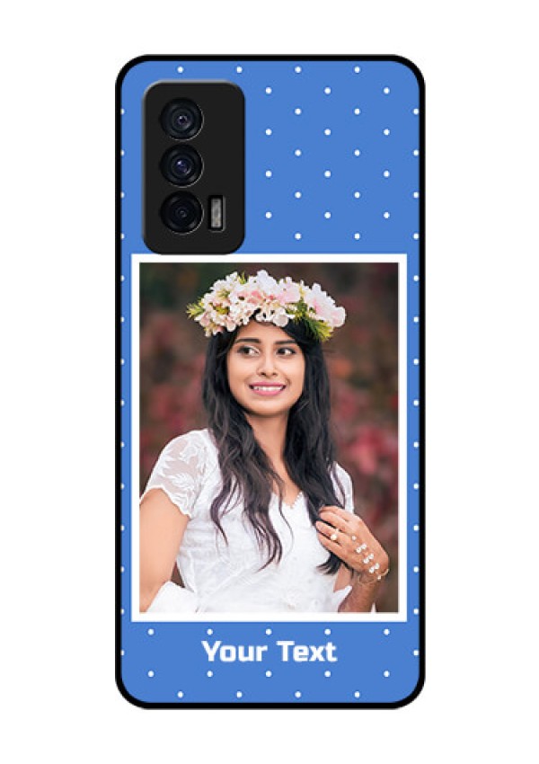 iQOO 7 5G Photo Printing on Glass Case - Polka dots design