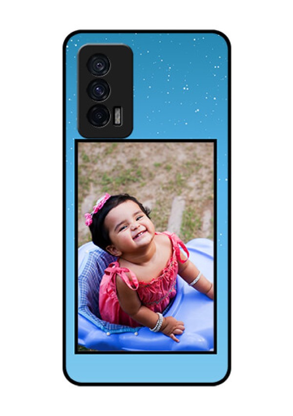 iQOO 7 5G Custom Glass Mobile Case - Wave Pattern Colorful Design