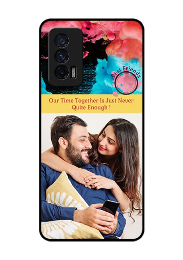 iQOO 7 5G Custom Glass Mobile Case - Quote with Acrylic Painting Design