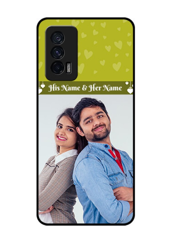 iQOO 7 5G Custom Glass Phone Case - You & Me Heart Design