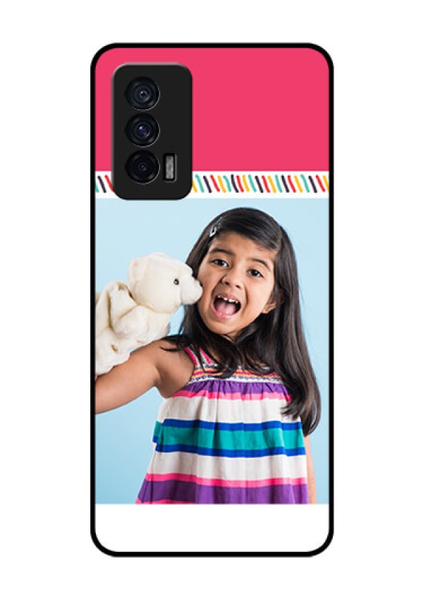 iQOO 7 5G Personalized Glass Phone Case - Line art design