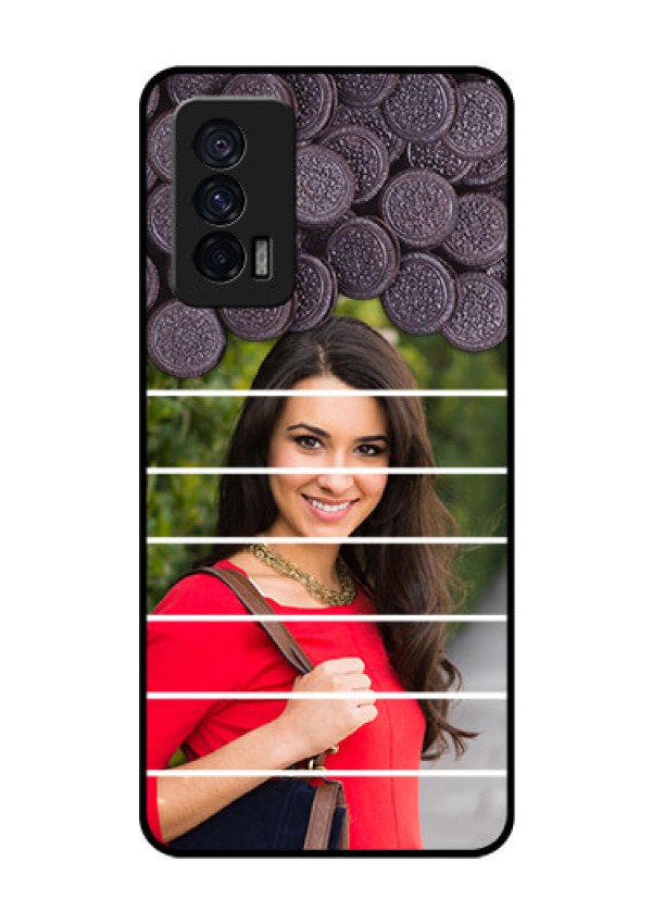 iQOO 7 5G Custom Glass Phone Case - with Oreo Biscuit Design