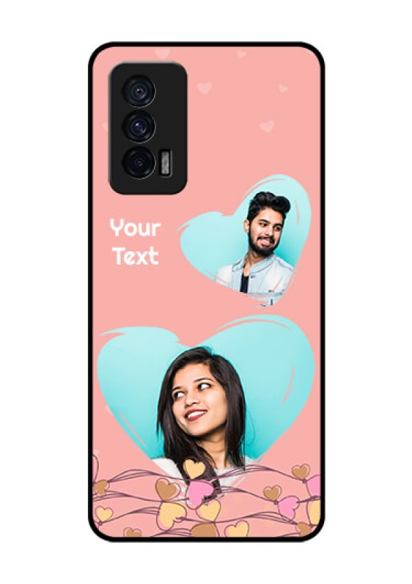iQOO 7 5G Custom Glass Mobile Case - Love Doodle Design