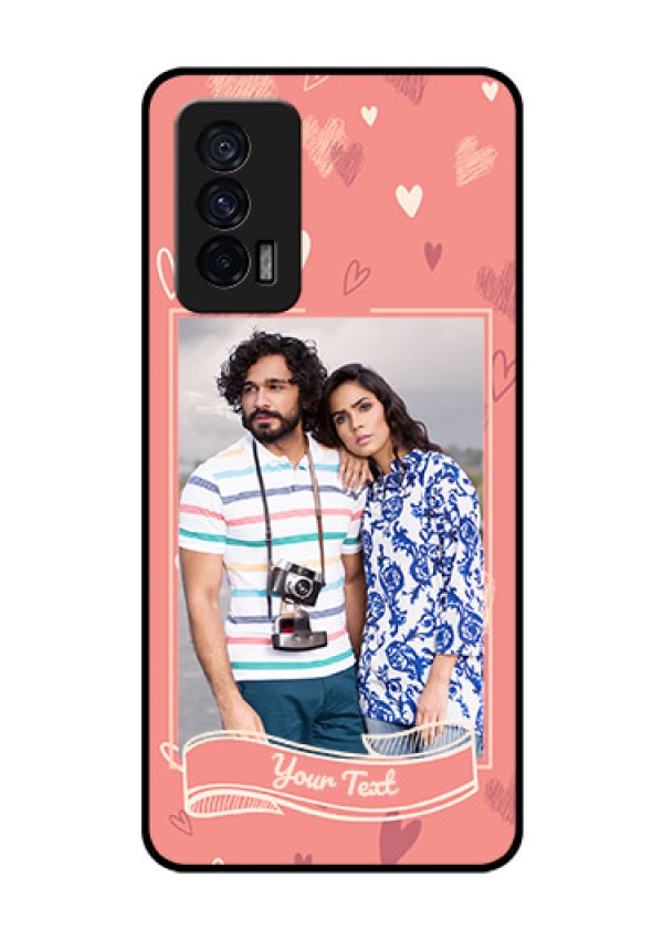 iQOO 7 5G Custom Glass Phone Case - Love doodle art Design