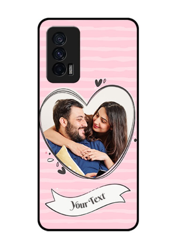 iQOO 7 5G Custom Glass Phone Case - Vintage Heart Design