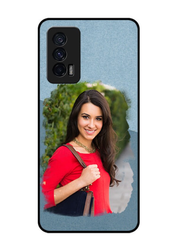 iQOO 7 5G Custom Glass Mobile Case - Grunge Line Art Design