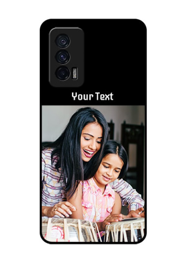 iQOO 7 5G Photo with Name on Glass Phone Case