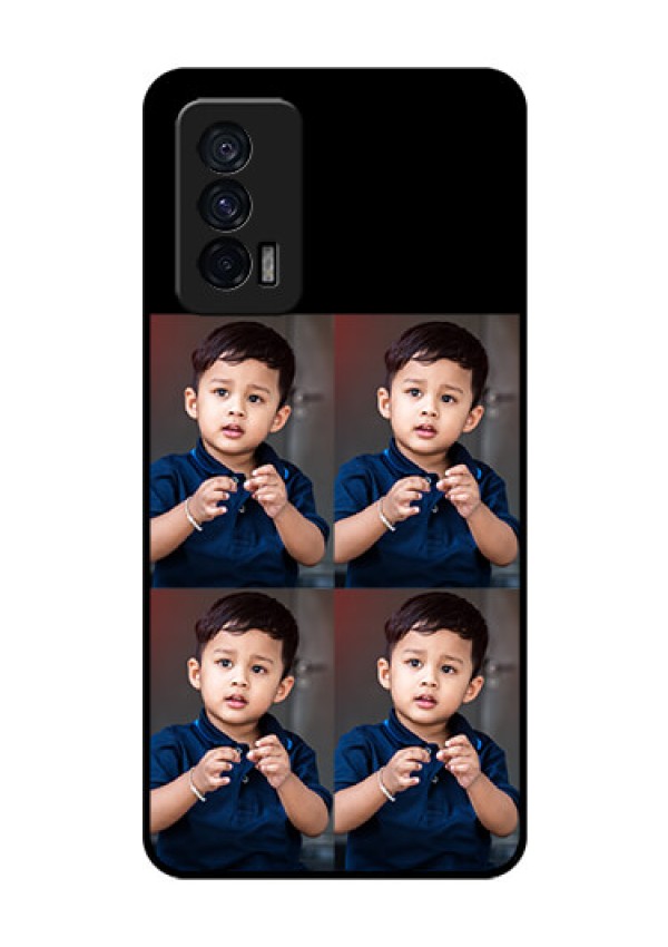 iQOO 7 5G 4 Image Holder on Glass Mobile Cover