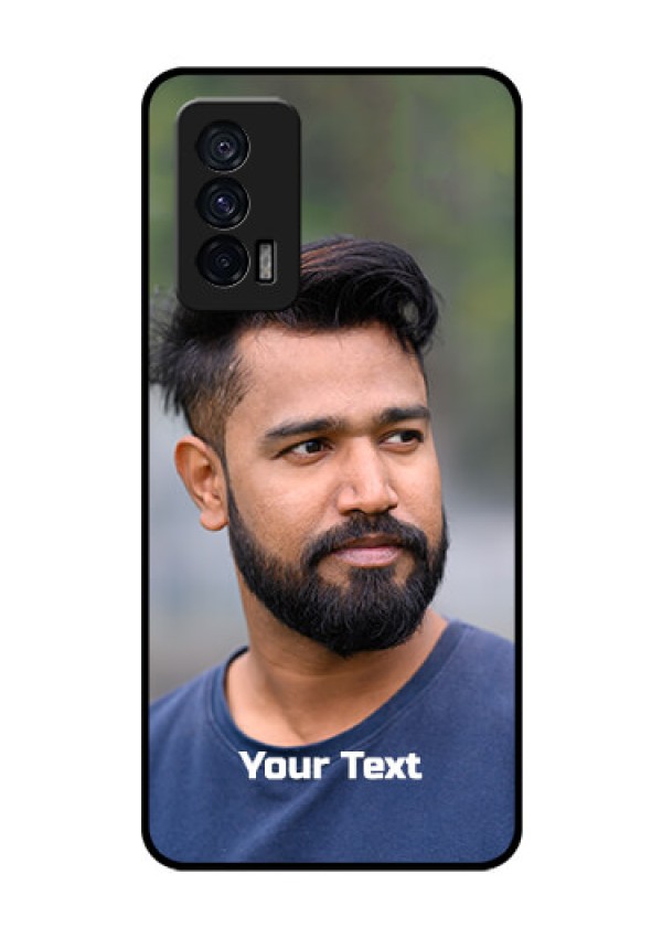 iQOO 7 5G Glass Mobile Cover: Photo with Text