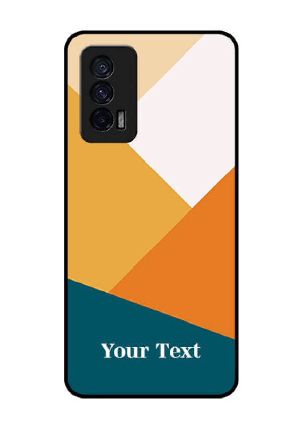 iQOO 7 5G Personalized Glass Phone Case - Stacked Multi-colour Design