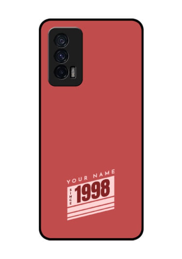 iQOO 7 5G Custom Glass Phone Case - Red custom year of birth Design