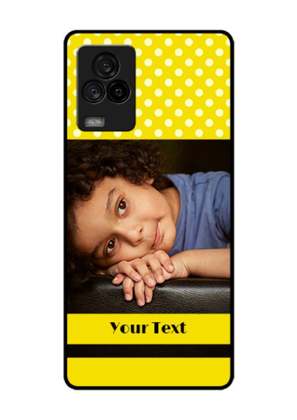 iQOO 7 Legend 5G Custom Glass Phone Case - Bright Yellow Case Design