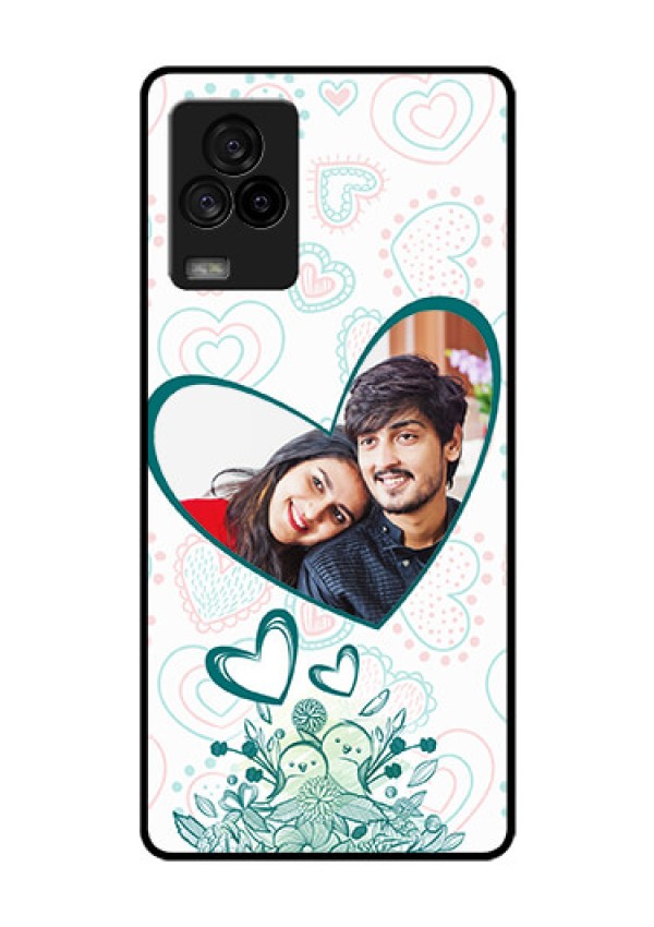 iQOO 7 Legend 5G Photo Printing on Glass Case - Premium Couple Design