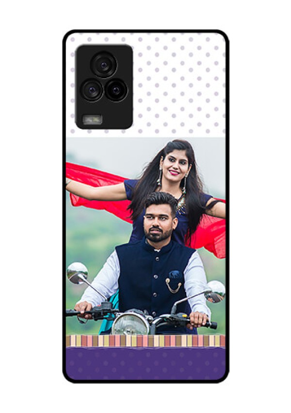 iQOO 7 Legend 5G Photo Printing on Glass Case - Cute Family Design