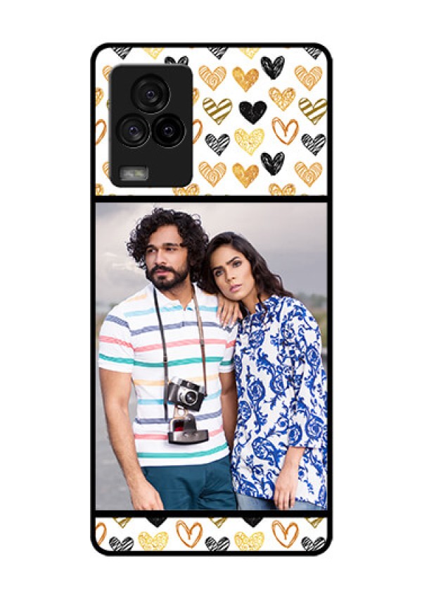 iQOO 7 Legend 5G Photo Printing on Glass Case - Love Symbol Design