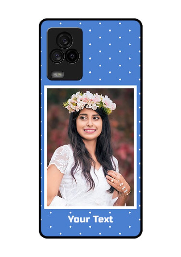 iQOO 7 Legend 5G Photo Printing on Glass Case - Polka dots design