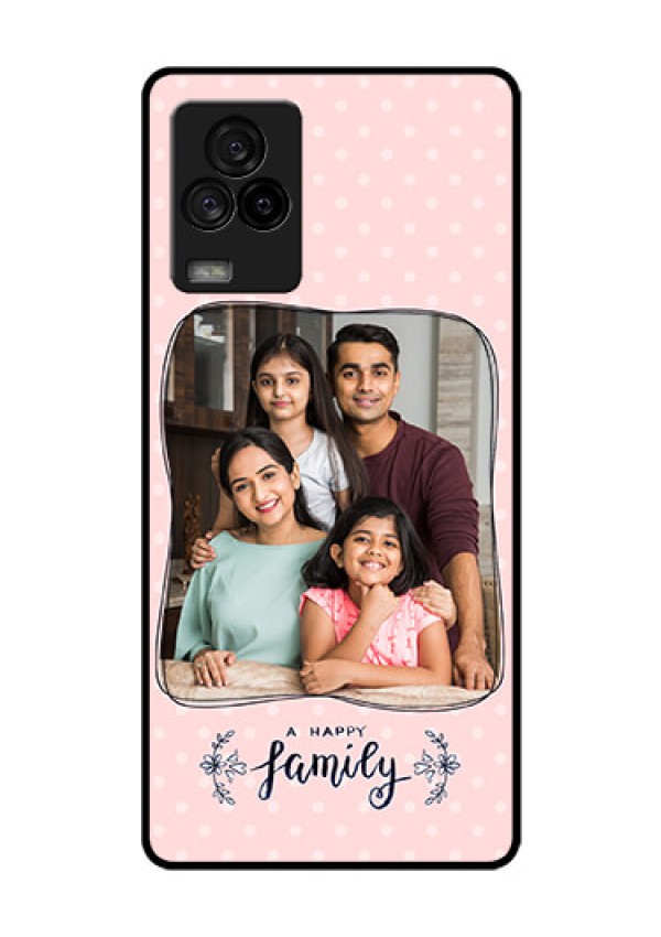 iQOO 7 Legend 5G Custom Glass Phone Case - Family with Dots Design
