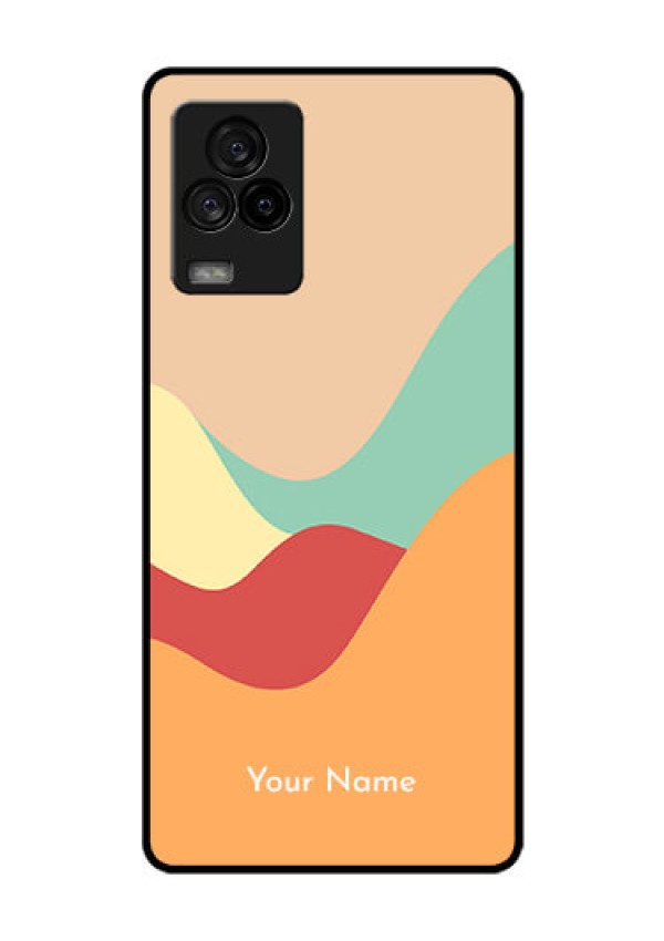 iQOO 7 Legend 5G Personalized Glass Phone Case - Ocean Waves Multi-colour Design
