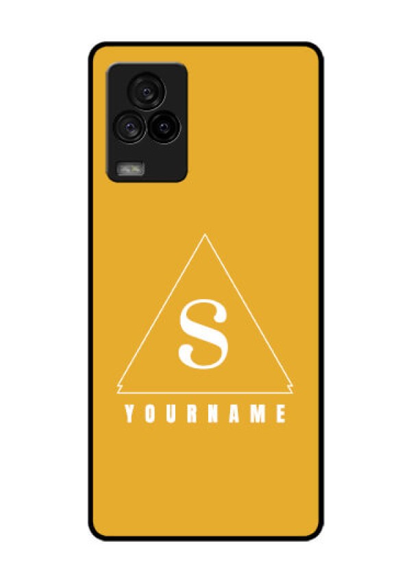 iQOO 7 Legend 5G Personalized Glass Phone Case - simple triangle Design