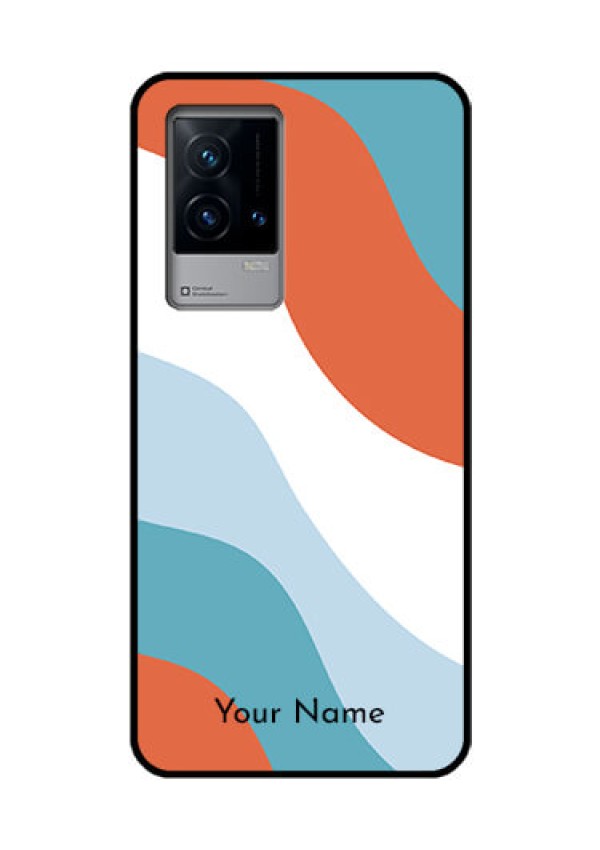 iQOO 9 5G Custom Glass Mobile Case - coloured Waves Design