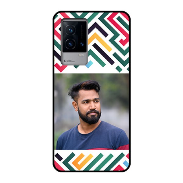 iQOO 9 5G Personalized Glass Phone Case - Colorful Maze Pattern Design iQOO 9 5G Personalized Glass Phone Case - Colorful Maze Pattern Design