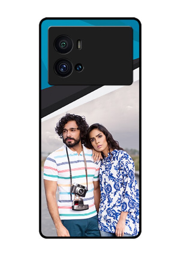 iQOO 9 Pro 5G Photo Printing on Glass Case - Simple Pattern Photo Upload Design