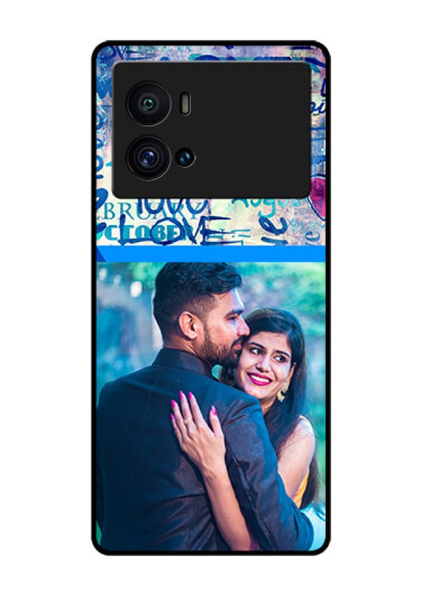 iQOO 9 Pro 5G Custom Glass Mobile Case - Colorful Love Design