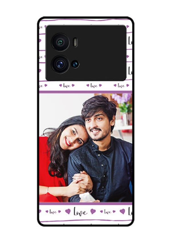 iQOO 9 Pro 5G Custom Glass Mobile Case - Couples Heart Design