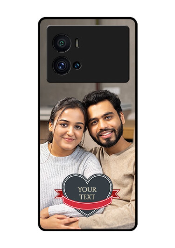 iQOO 9 Pro 5G Custom Glass Phone Case - Just Married Couple Design