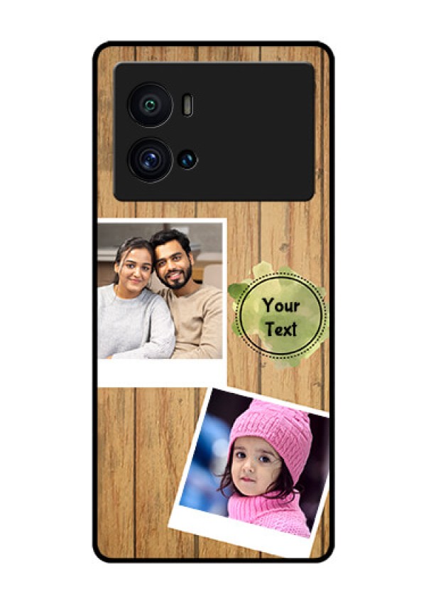 iQOO 9 Pro 5G Custom Glass Phone Case - Wooden Texture Design