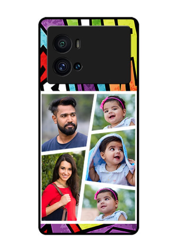 iQOO 9 Pro 5G Custom Glass Phone Case - Graffiti pattern Design