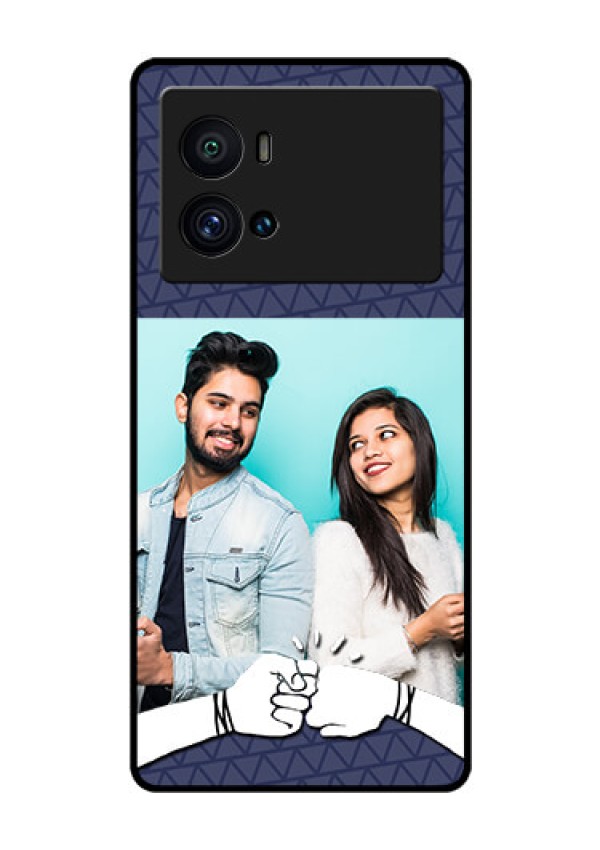 iQOO 9 Pro 5G Photo Printing on Glass Case - with Best Friends Design