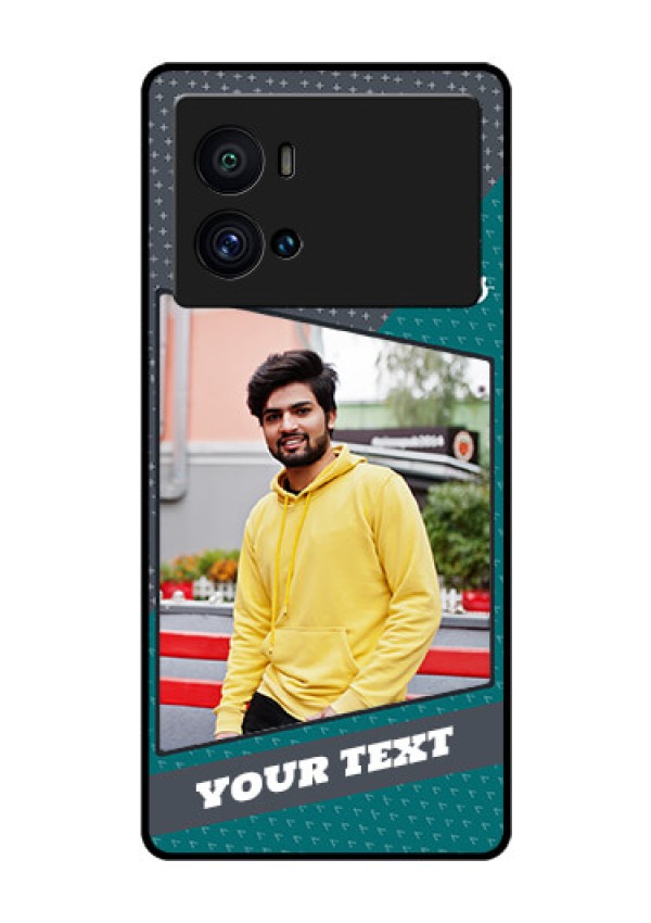 iQOO 9 Pro 5G Personalized Glass Phone Case - Background Pattern Design with Quote