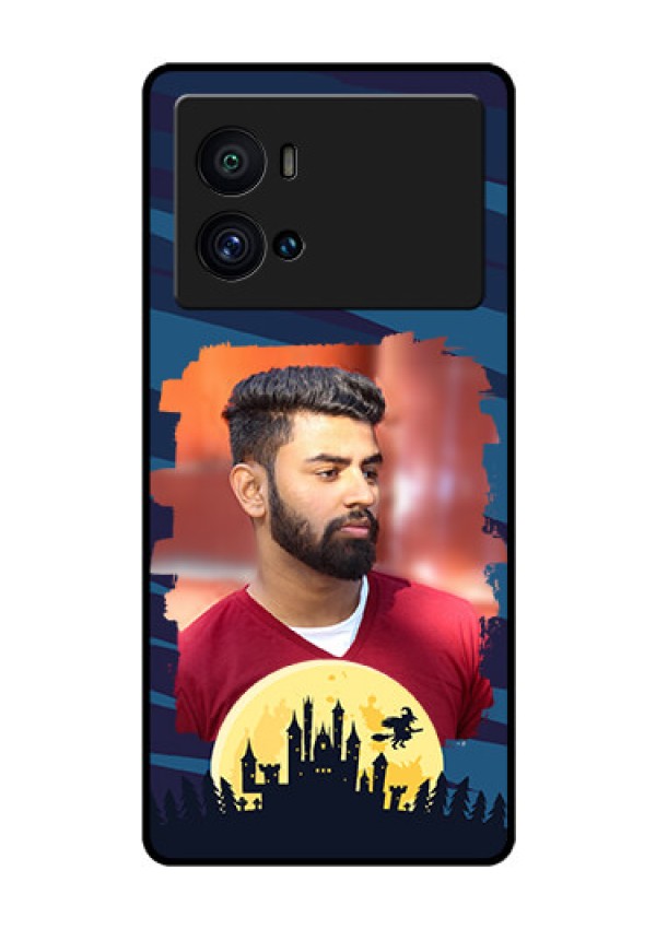 iQOO 9 Pro 5G Photo Printing on Glass Case - Halloween Witch Design