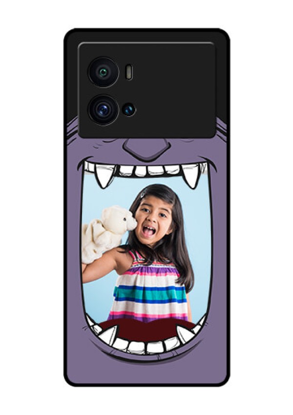 iQOO 9 Pro 5G Custom Glass Phone Case - Angry Monster Design