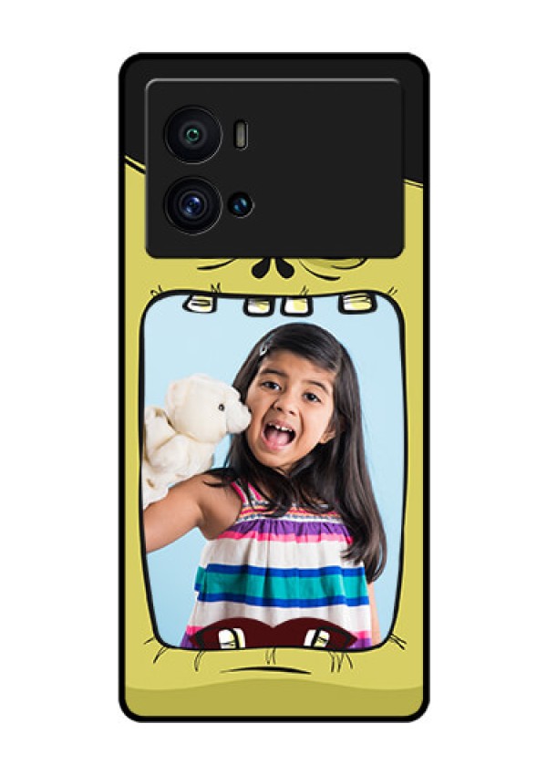 iQOO 9 Pro 5G Personalized Glass Phone Case - Cartoon monster back case Design